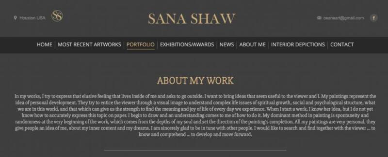 Sana Shaw художник Sana Shaw (Houston USA)