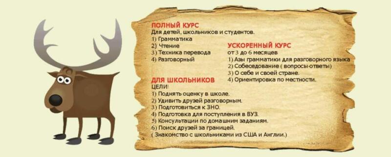 Курсы иностранных языков